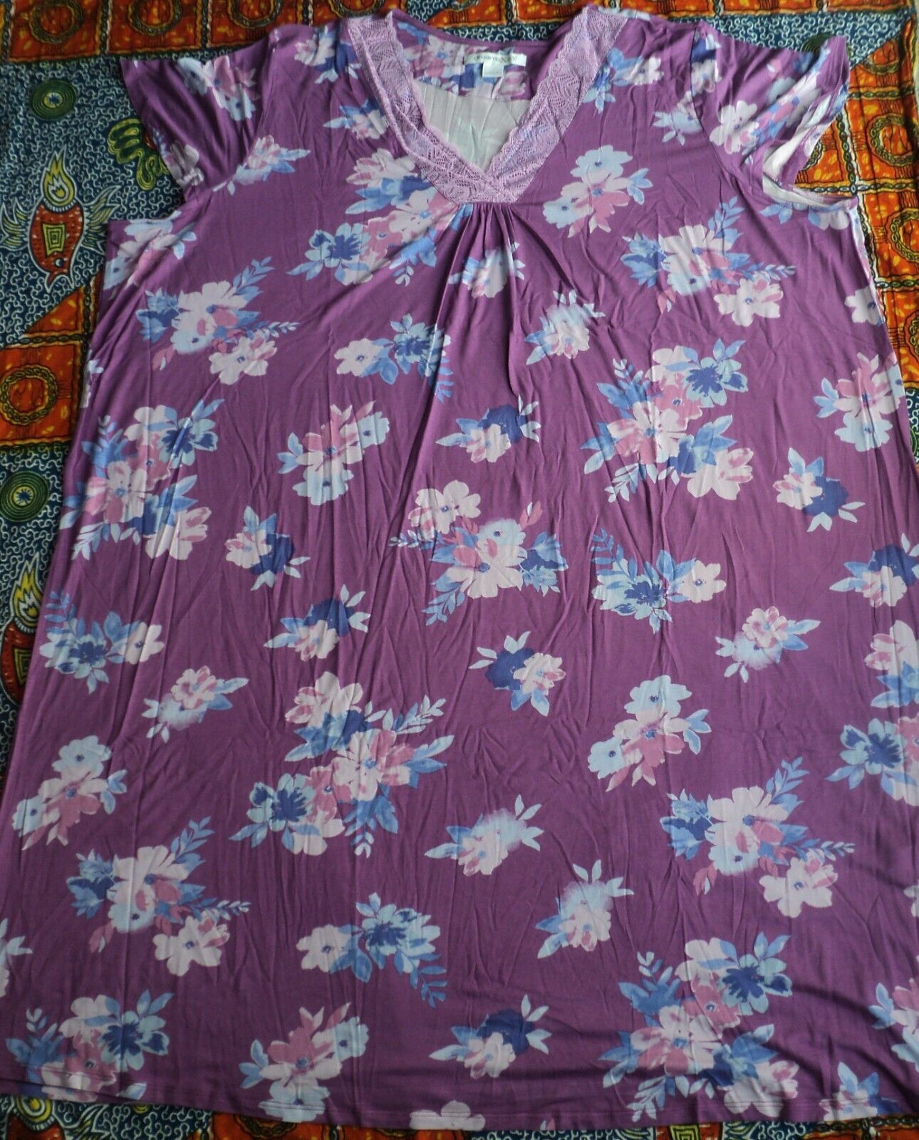 Dreams & Co. Plus Size Fresh Berry Knit Gown & Robe Set Size 1X(22/24)
