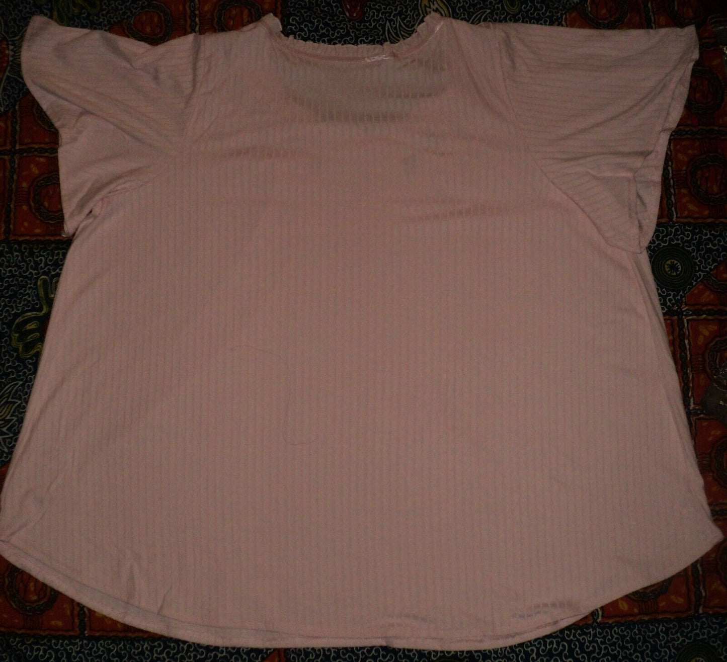 Only Necessities Plus Size Pink Rib Knit Pajama Set Size 1X(22/24)