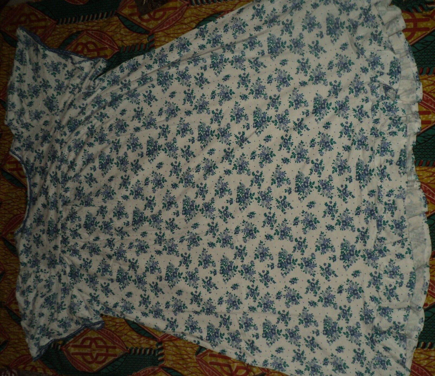 Dreams & Co. Plus Size Bouquet Short Cotton Knit Nightgown Size 2X(26/28)
