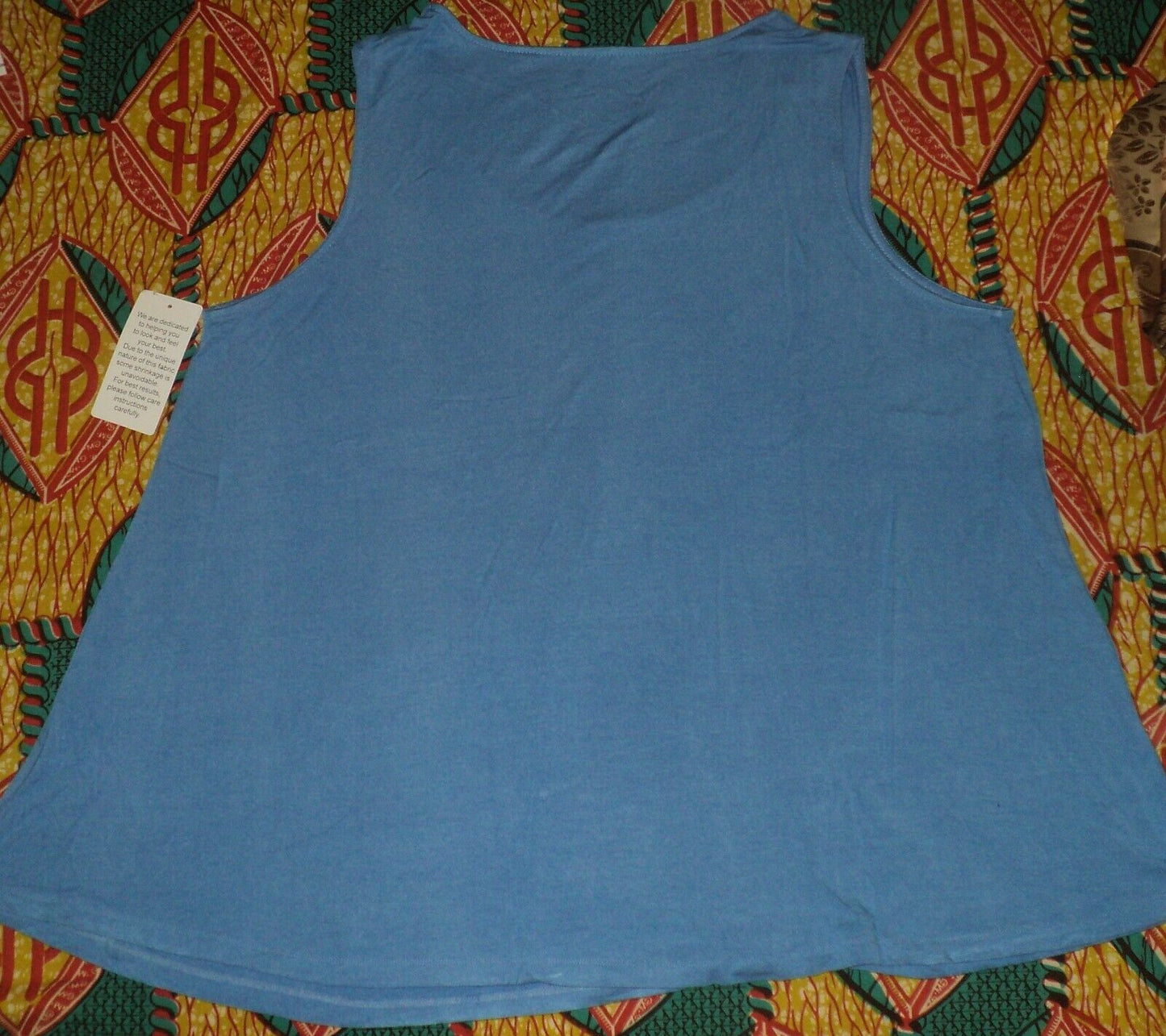 Dreams & Co. Plus Size Cornflower Blue Star Sleeveless Pajamas Set Size 1X-22/24