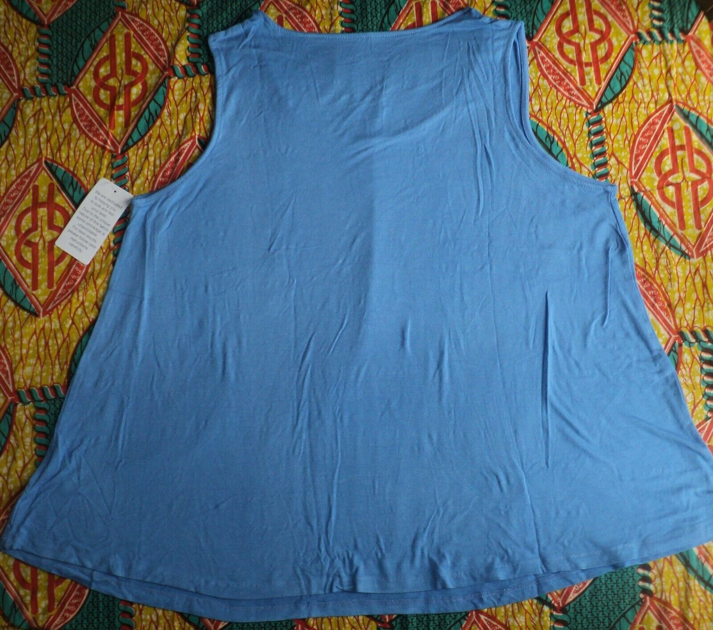 Dreams & Co. Plus Size Cornflower Blue Star Sleeveless Pajamas Set Size 1X-22/24