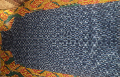 Roaman's Plus Size Navy Print Slouchy Turtleneck Dress Size 1X(22/24)