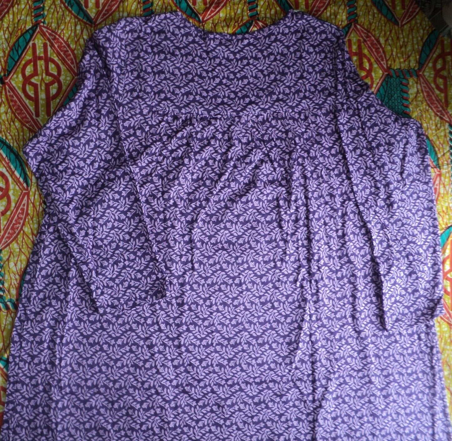 Only Necessities Plus Size Rich Violet Long Pintucked Nightgown Size 1X(22/24)