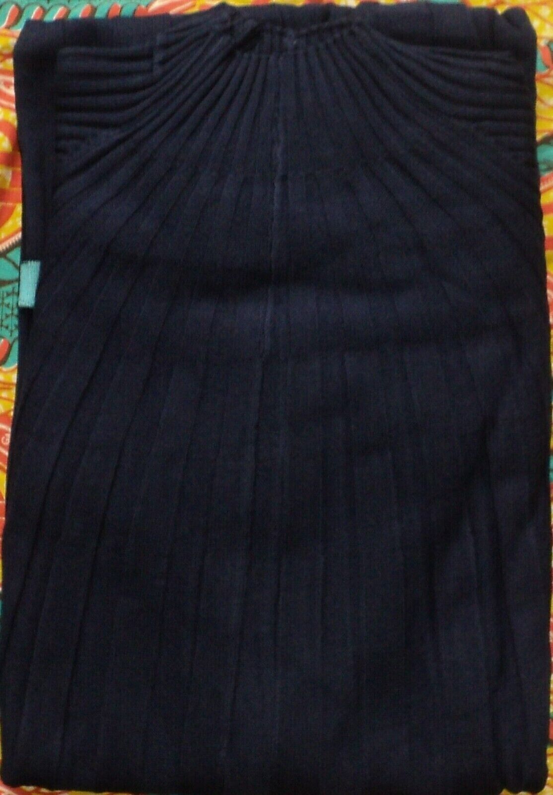 Roaman’s Plus Size Navy Soft Turquois Swing Sweater Dress Size 2X(26/28)