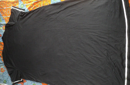 Only Necessities Plus Size Black Short Sleeves Embellished Knit Lounger Size 2X