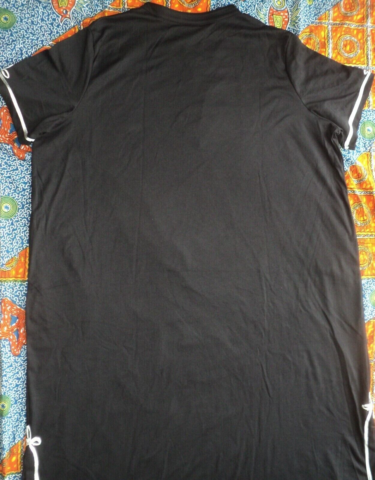 Only Necessities Plus Size Black Short Sleeves Embellished Knit Lounger Size 4X