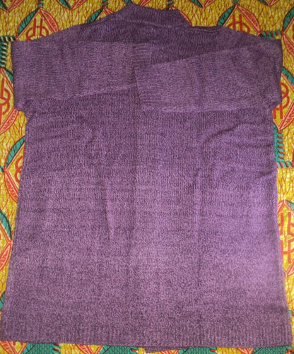 Woman Within Plus Size Orchid Purple Plum Sweater Cardigan Size L(18/20)