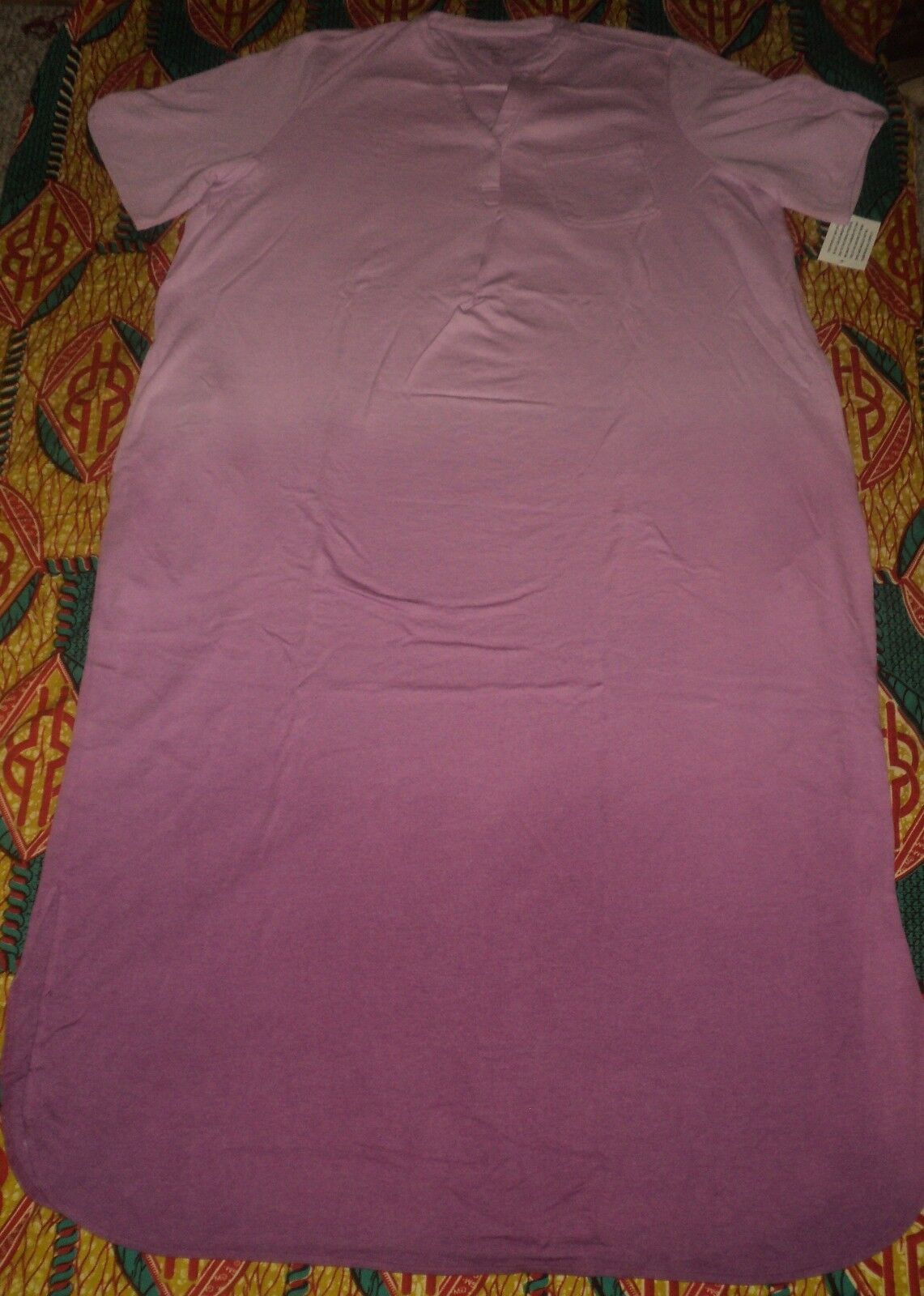 Dreams & Co. Plus Size Orchid Pink Ombre Short Sleeve Knit Lounger Size 3X-30/32