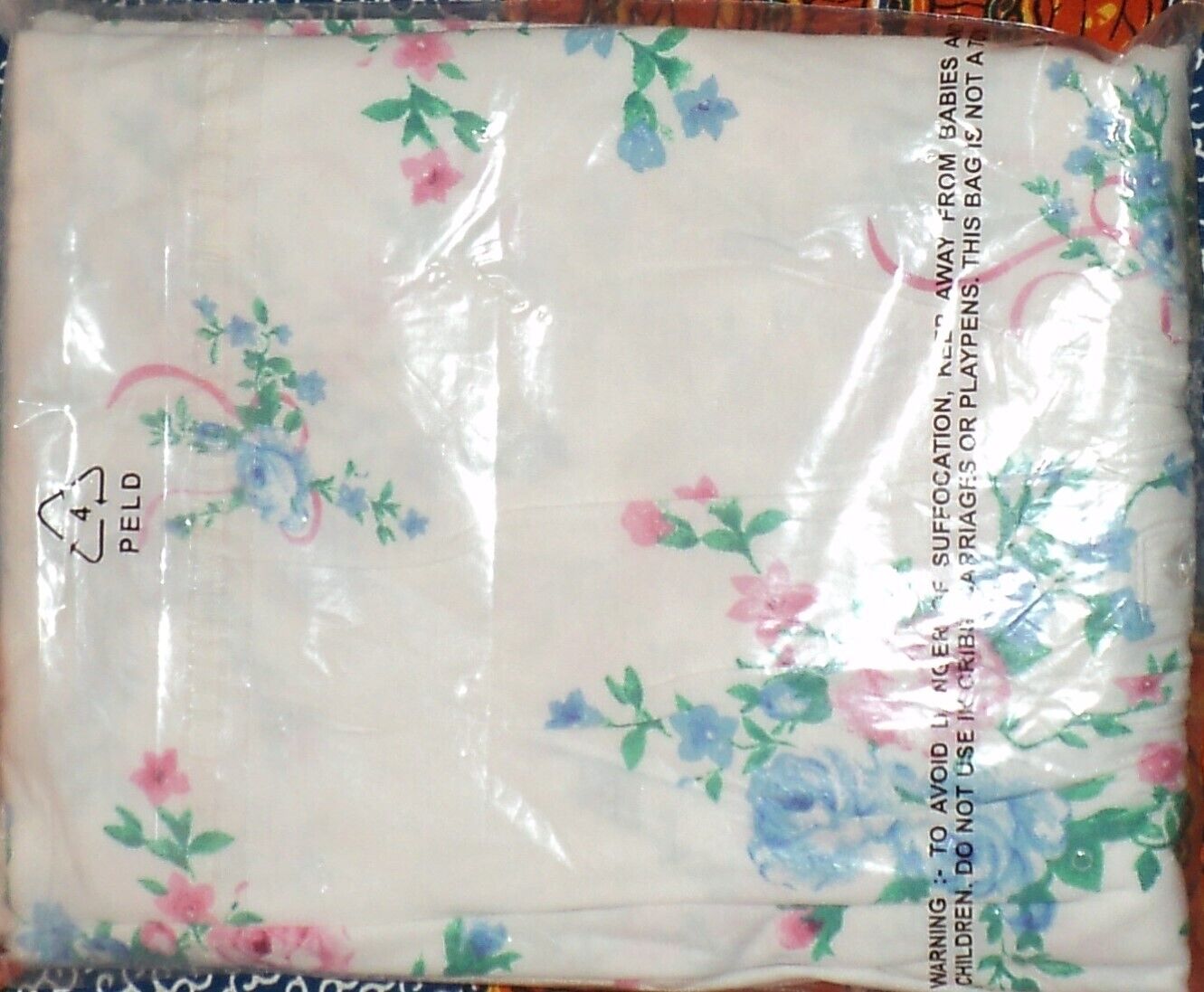 Only Necessities Plus Size  White Floral Long Pintucked Knit Nightgown Size 3X