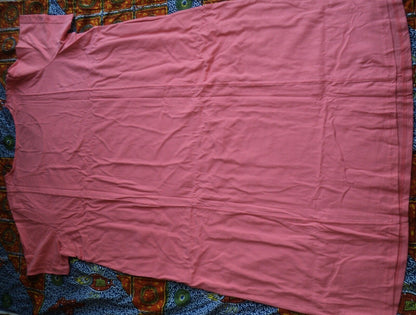 Dreams & Co. Plus Size Sweet Coral Short Sleeves Sleep Shirt Tee Size 1X(22/24)