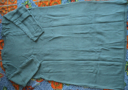 Jessica London Plus size New Sage Cable Knit Long Sleeves Sweater Dress Sz 26/28
