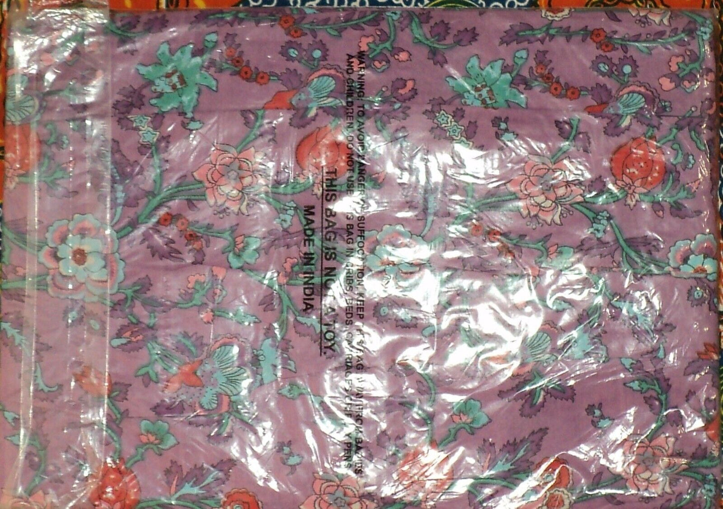 Only Necessities Plus Size Purple Floral Notch Neck Lounger Size 5X(38/40)