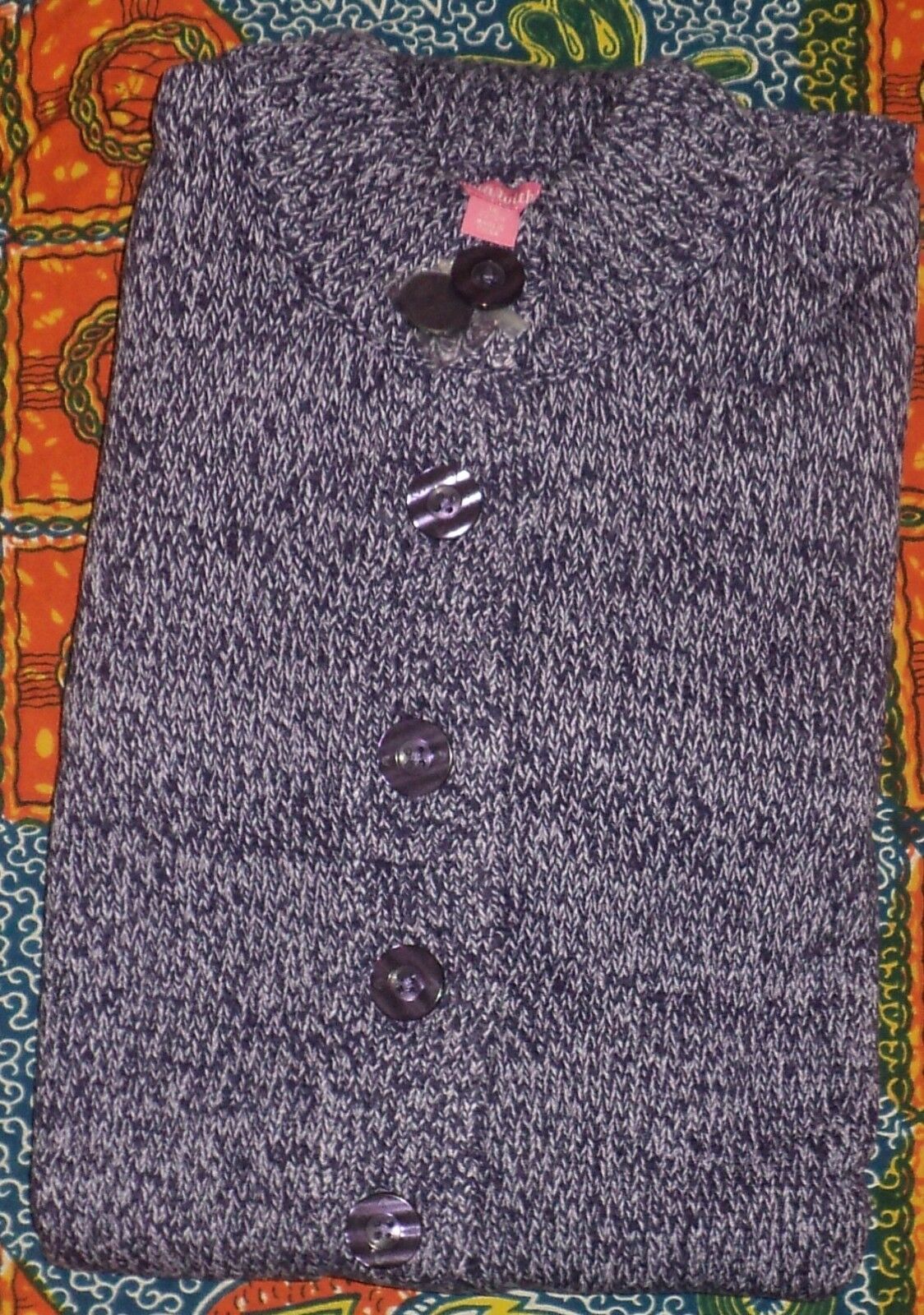 Woman Within Plus Size Deep Grape Lavender Sweater Cardigan Size 1X(22/24)