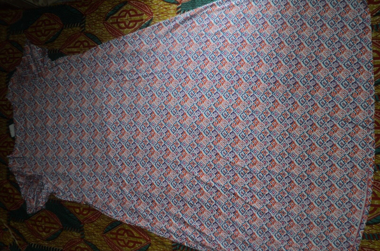 Jessica London Plus Size Vibrant Orange Crochet Applique Maxi Dress Size 22W