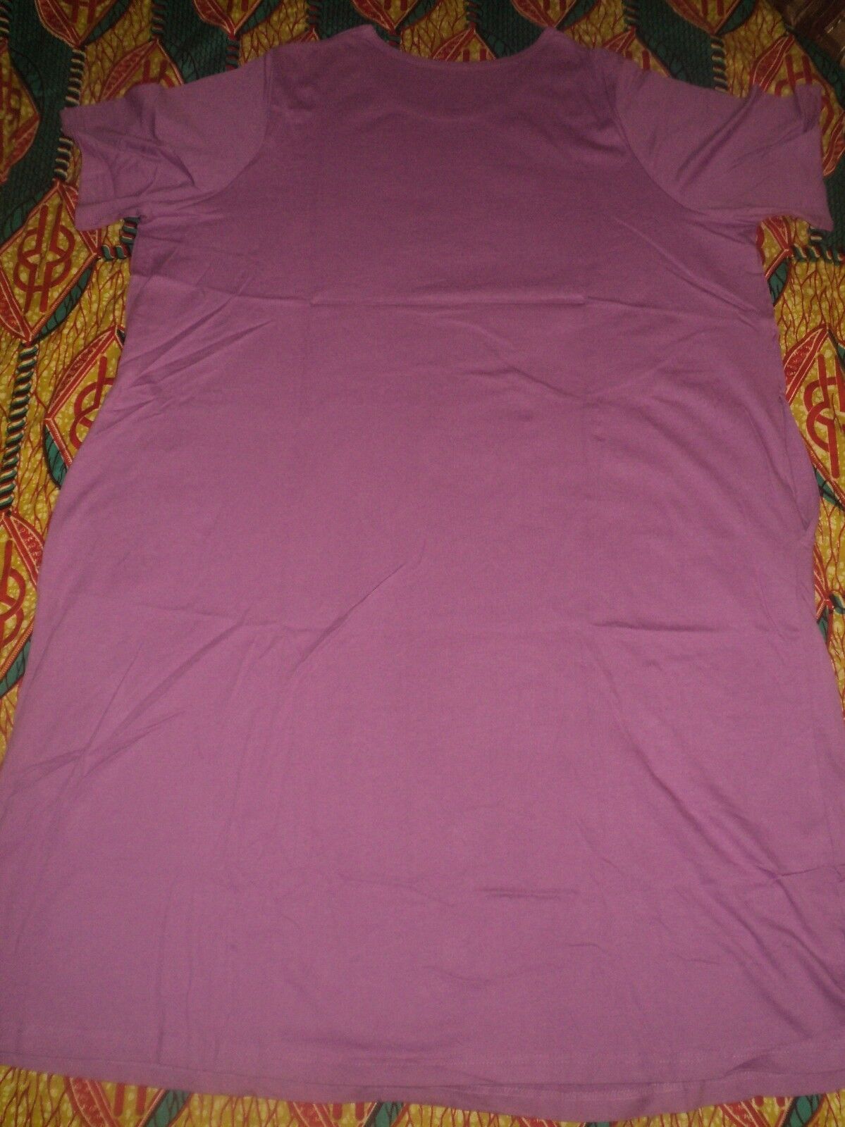 Dreams & Co. Plus Size Vivid Berry Embroidered Short Sleeves Lounger Size 2X