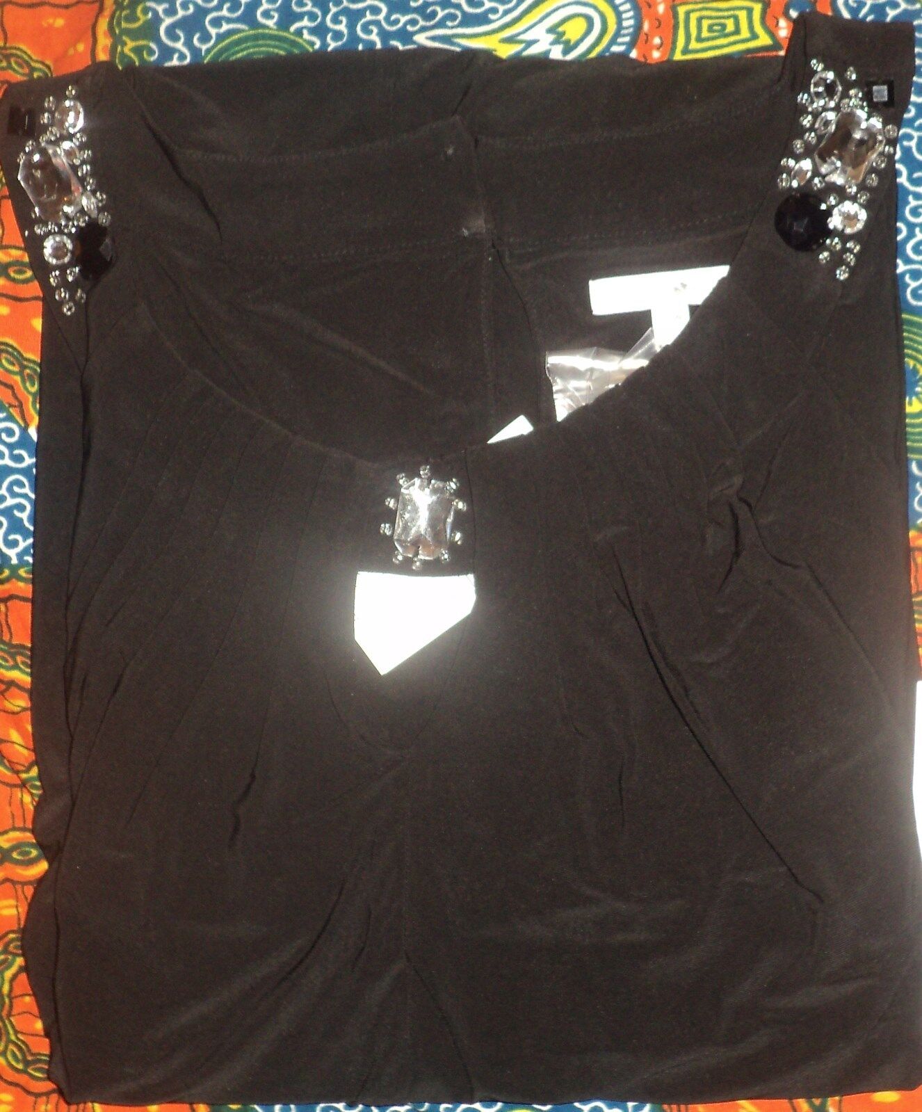 Fashion Bug Plus Size Black Sleeveless Bling It Up Little Dress Size 22W