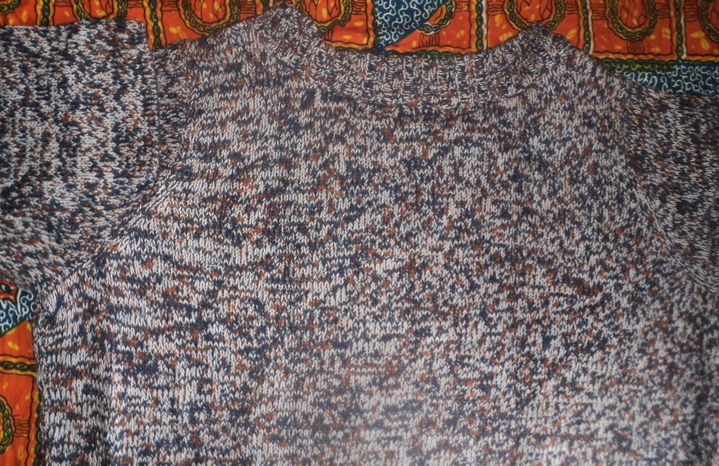 Jessica London Plus Size Dark Red Combo Marled Yarn Cardigan Size 26/28
