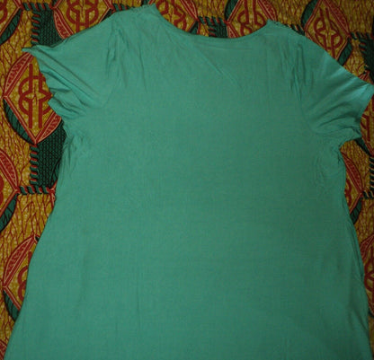 Jessica London Plus Size Pretty Jade Crochet Applique Maxi Dress Size 22W