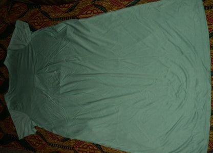 Dreams & Co. Plus Size Azure Short Sleeves A-Line Lounger Size L(18/20)