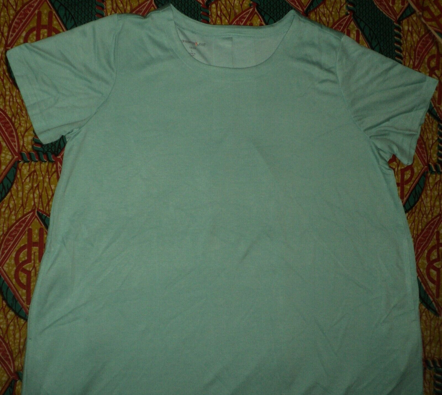 Dreams & Co. Plus Size Azure Short Sleeves A-Line Lounger Size 2X(26/28)