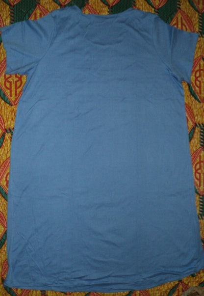 Dreams & Co. Plus Size Cornflower Blue Solid Pintucked Lounger Size 2X(26/28)