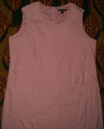 Jessica London Plus Size Powder Pink Sleeveless Overlay Sheath Dress Size 24W