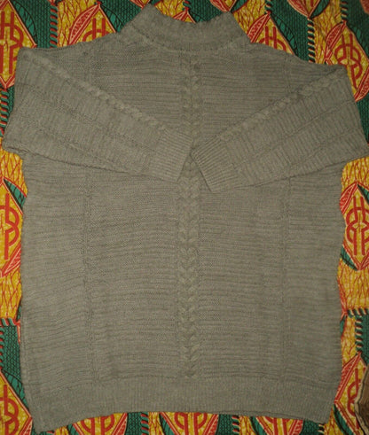 Woman Within Plus Size Medium Heather Grey Knit Sweater Cardigan Size 1X(22/24)