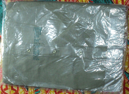 Woman Within Plus Size Green Fern Sleeveless Button-Front Linen-Blend Dress 20W