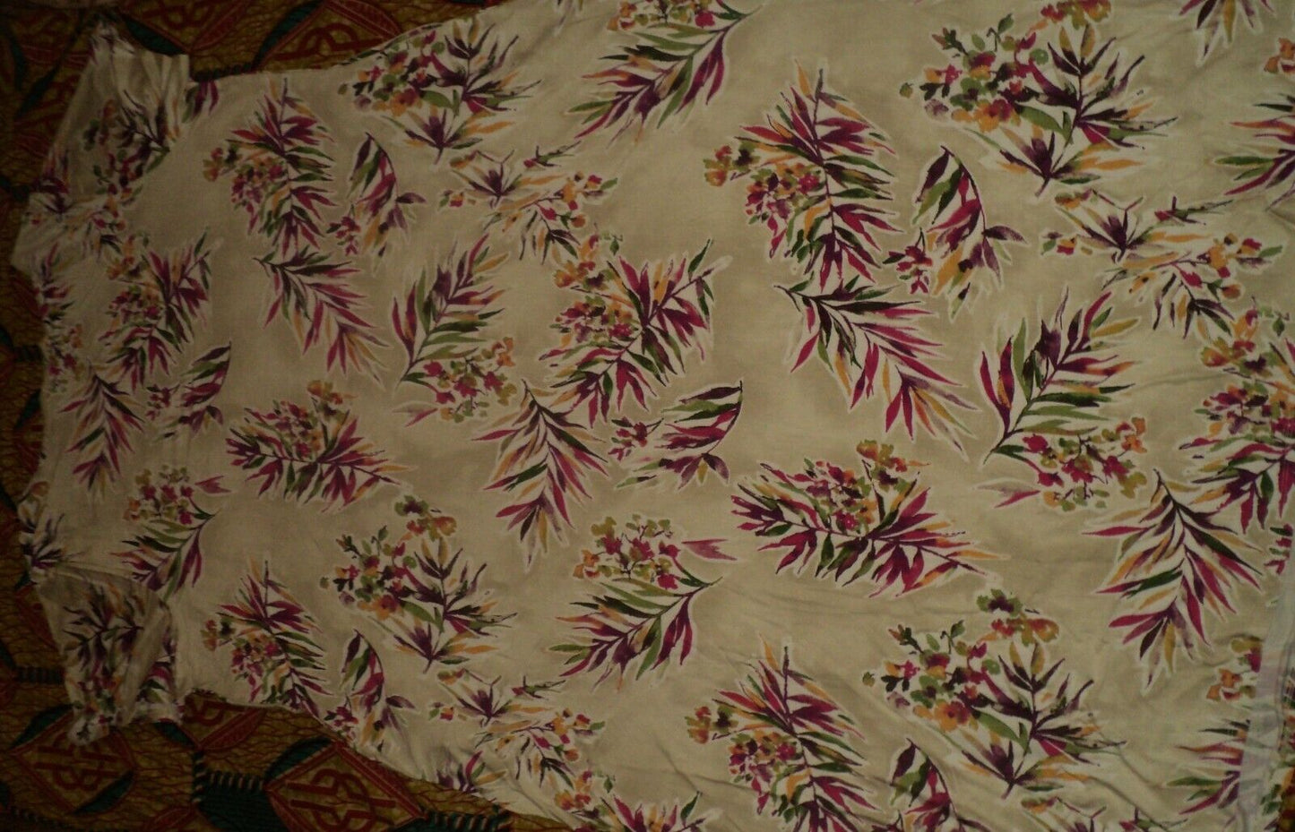 Jessica London Plus Size Petite Radiant Orchid Crochet Applique Maxi Dress 12W