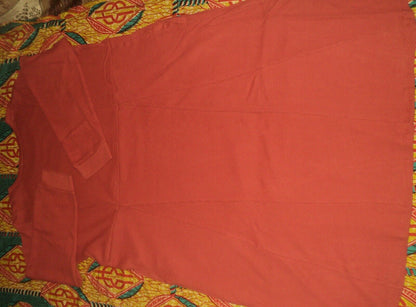 Woman Within Plus Size Red Ochre Thermal Knit A-Line Dress Size 4X(34/36)