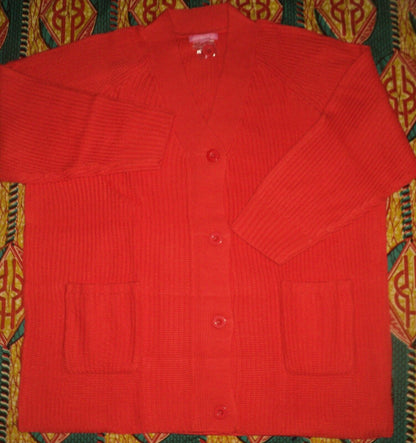 Woman Within Plus Size Nectarine Shaker Knit Cardigan Size 3X(30/32)