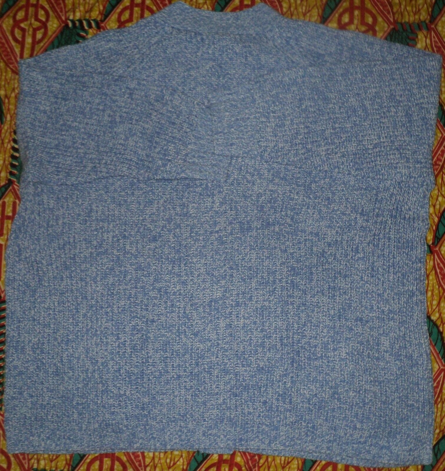 Woman Within Plus Size French Blue White Shaker Knit Cardigan Size 2X(26/28)