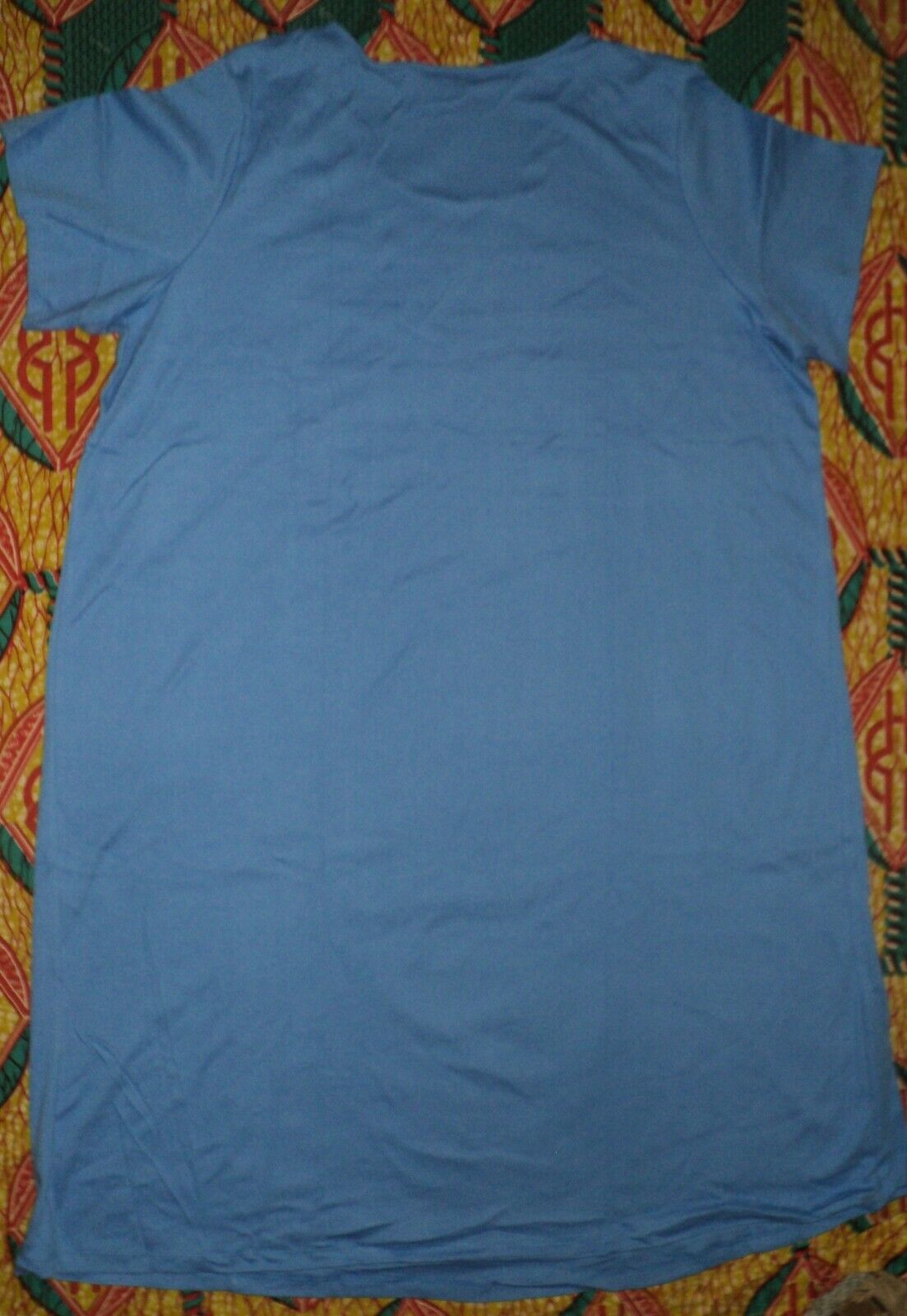 Dreams & Co. Plus Size Cornflower Blue Solid Pintucked Lounger Size 1X(22/24)