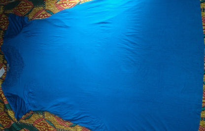 Jessica London Plus Size Petite Bright Cobalt Crochet Applique Maxi Dress 20W