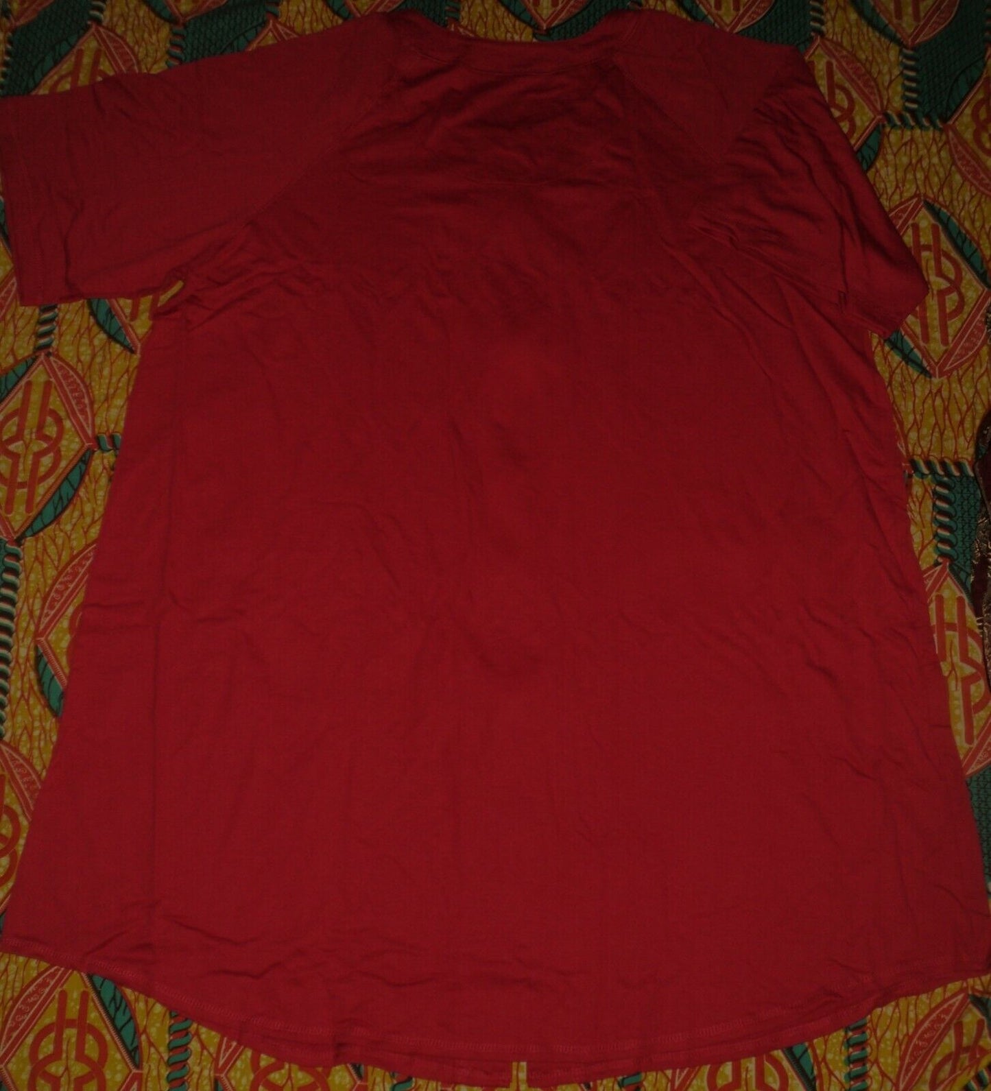 Dreams & Co. Plus Size Classic Red Short Sleeves Short Robe Size 1X(22/24)