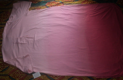 Dreams & Co. Plus Size Rose Quartz Ombre Short Sleeve Knit Lounger Size 4X-34/36