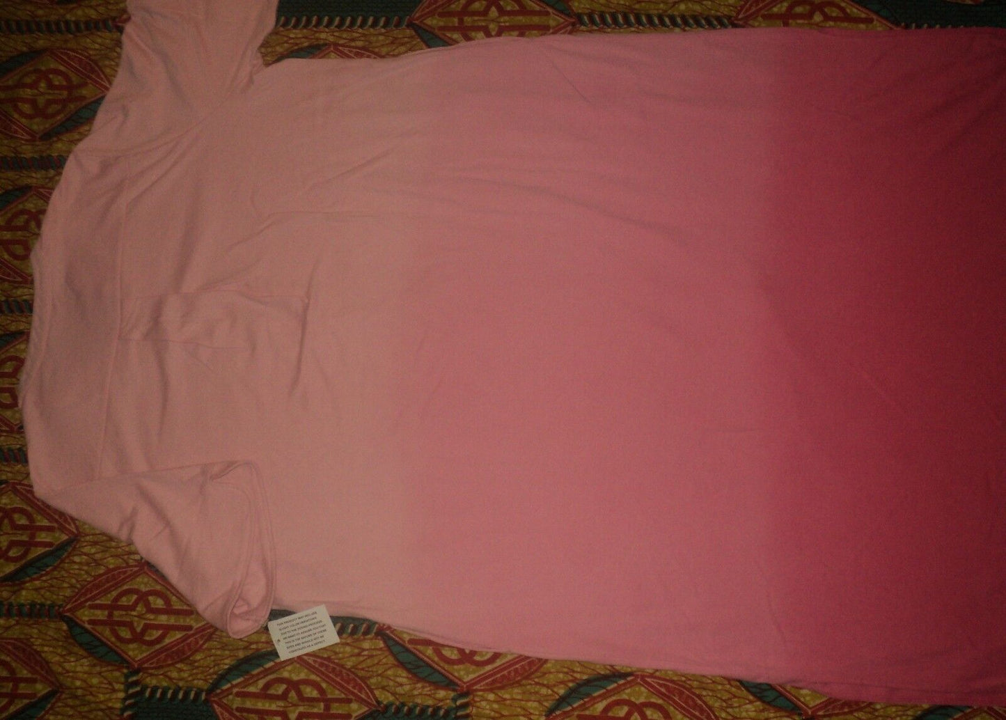 Dreams & Co. Plus Size Rose Quartz Ombre Short Sleeve Knit Lounger Size 4X-34/36