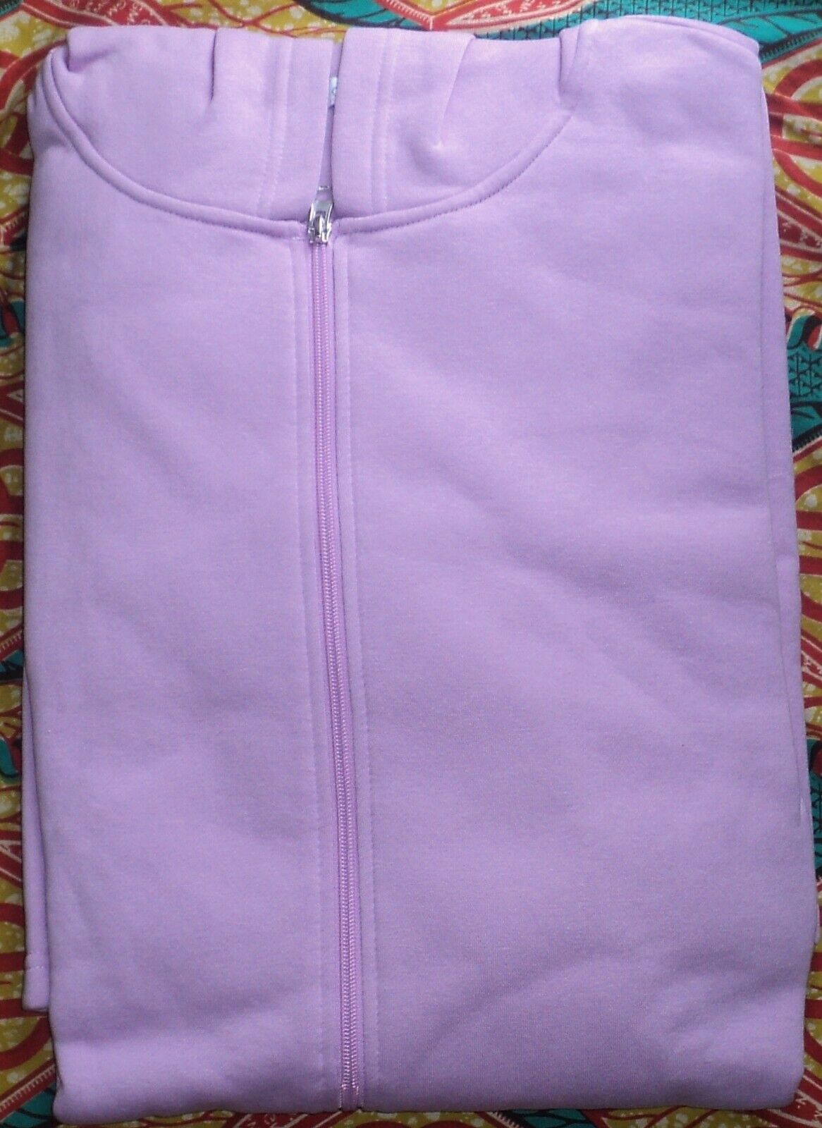 Dreams & Co. Plus Size Light Orchid Long Fleece Hoodie Robe Size 6X(42/44)