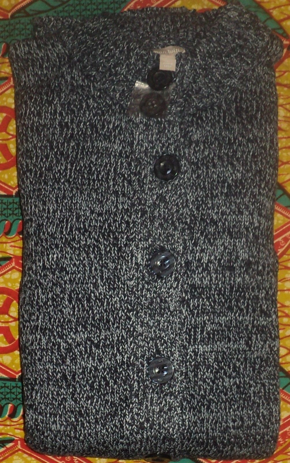 Woman Within Plus Size Navy Sky Blue Sweater Cardigan Size 3X(30/32)