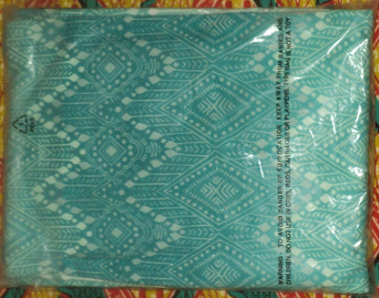 Dreams & Co. Plus Size Paradise Turquoise A-line Banded-cuff Lounger Size 5X