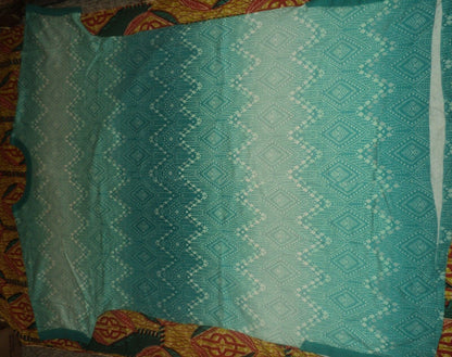 Dreams & Co. Plus Size Paradise Turquoise A-line Banded-cuff Lounger Size 5X