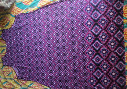 Catherines Plus Size Warm Ethnic Print Terrace Ridge Maxi Dress Size 3X(26/28W)