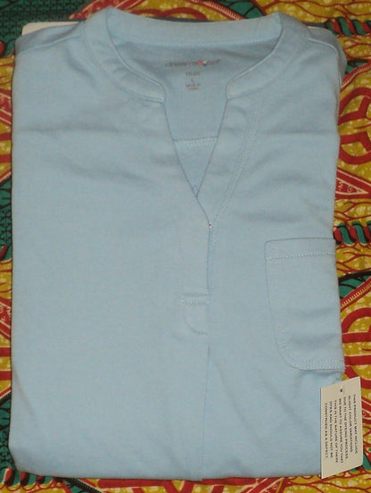 Dreams & Co. Plus Size Royal Navy Ombre Short Sleeve Knit Lounger Size 4X(34/36)