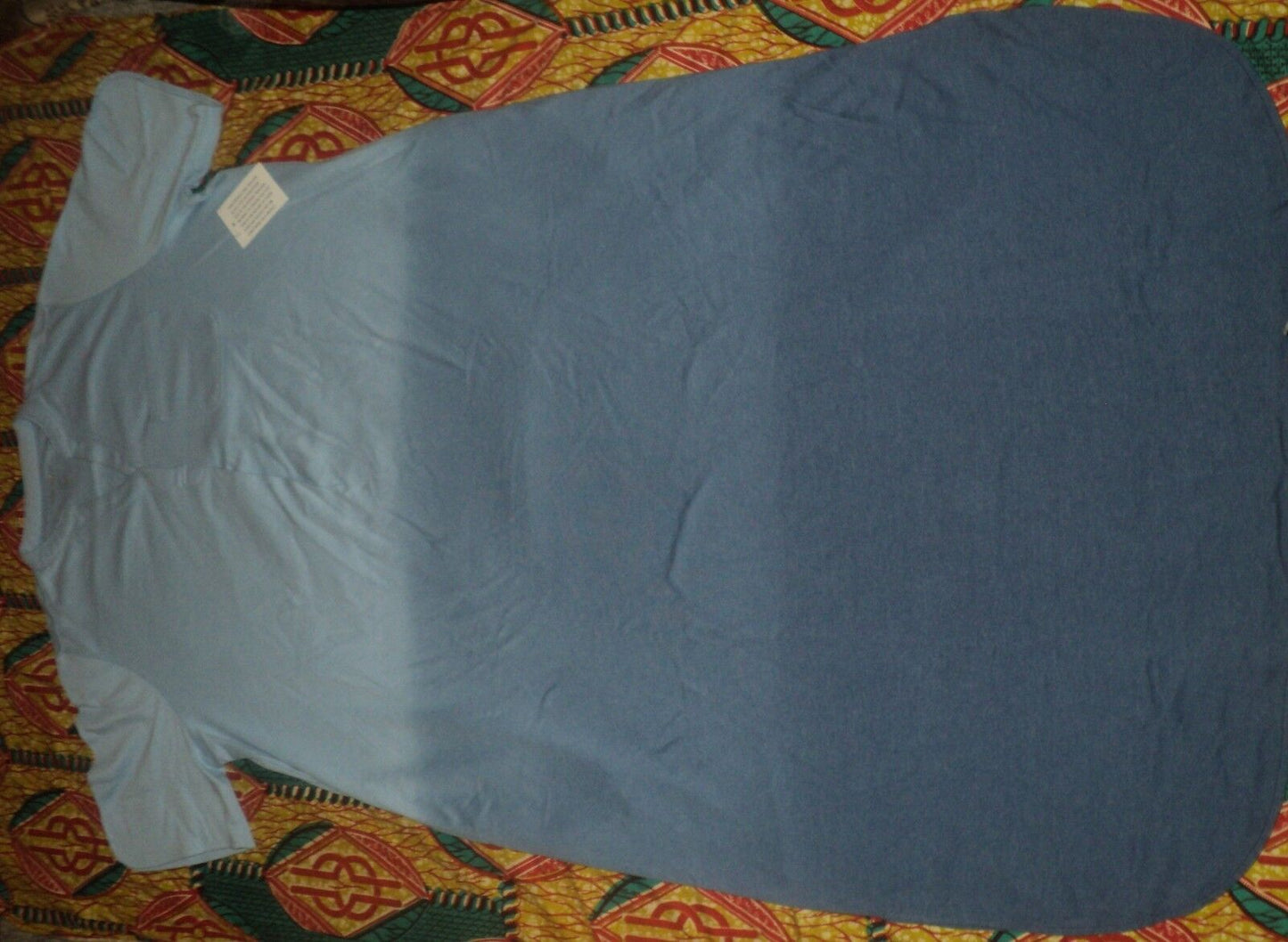 Dreams & Co. Plus Size Royal Navy Ombre Short Sleeve Knit Lounger Size 4X(34/36)
