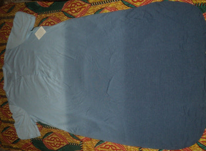 Dreams & Co. Plus Size Royal Navy Ombre Short Sleeve Knit Lounger Size 4X(34/36)