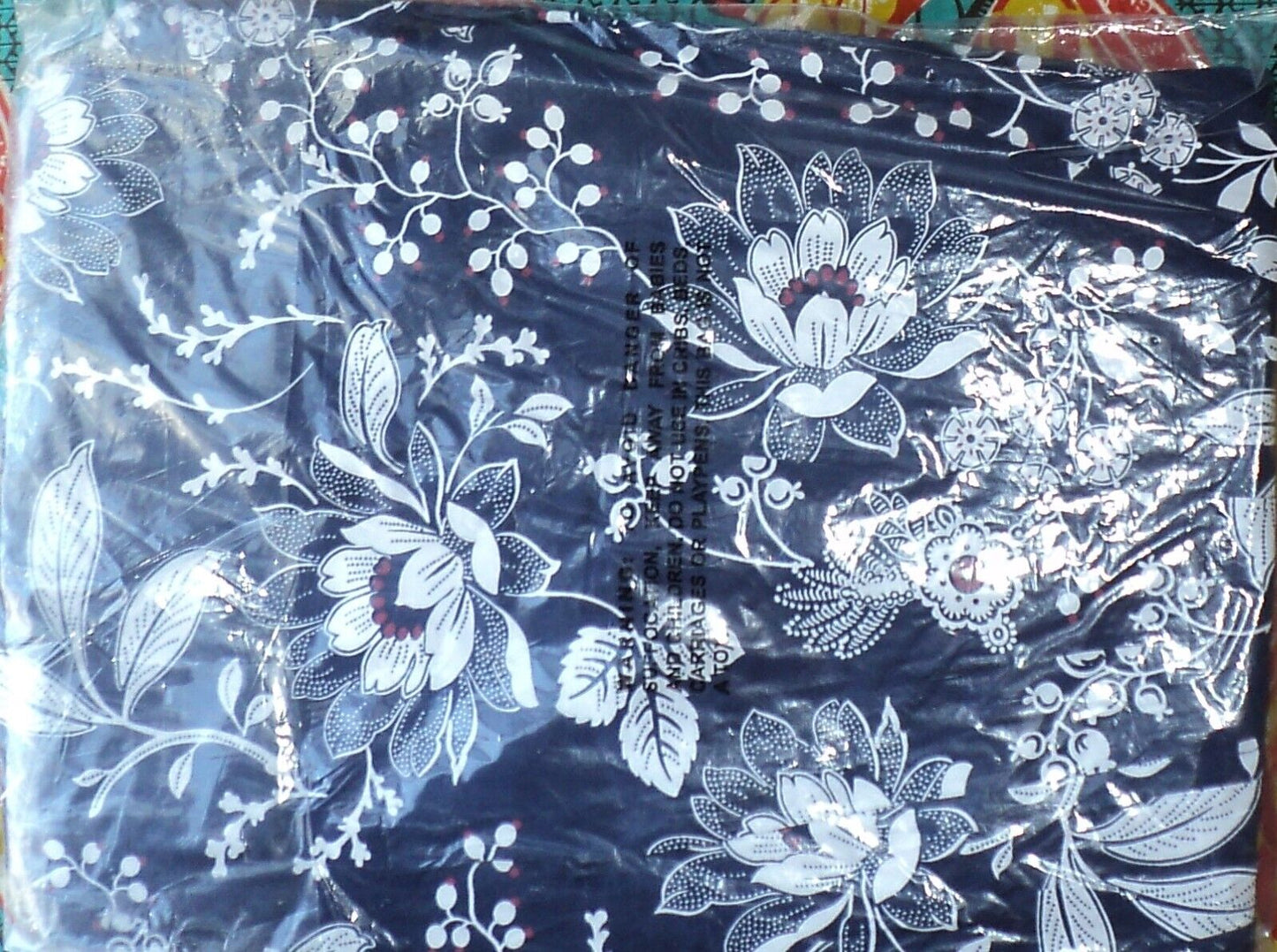 Only Necessities Plus Size Evening Blue Sleeveless Bib Long Lounger Size L-18/20