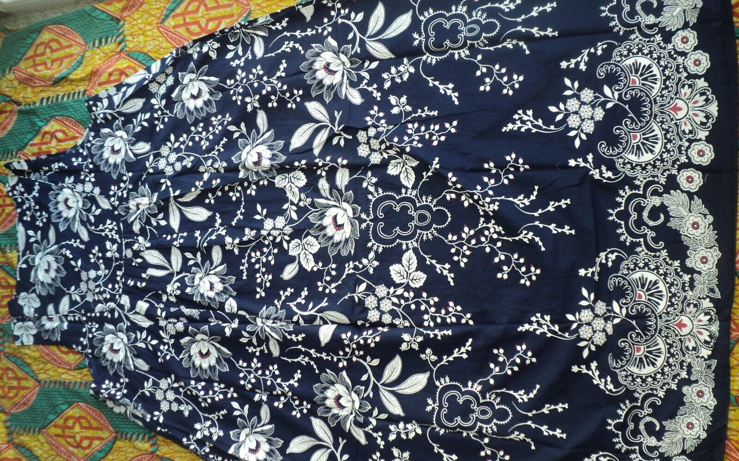 Only Necessities Plus Size Evening Blue Sleeveless Bib Long Lounger Size L-18/20