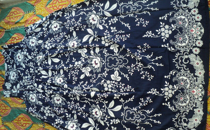 Only Necessities Plus Size Evening Blue Sleeveless Bib Long Lounger Size L-18/20