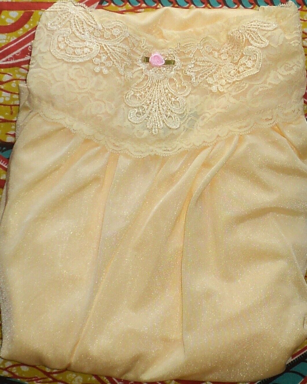 Only Necessities Plus Size Banana Long Tricot Knit Nightgown Size 3X(30/32)