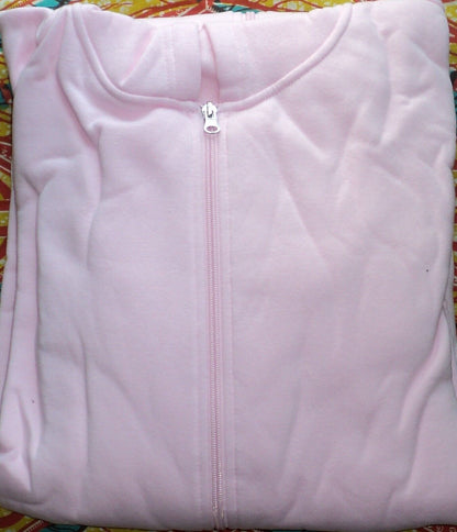 Dreams & Co. Plus Size Pink Long Fleece Hoodie Robe Size 4X(34/36)